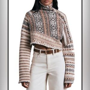 rag and bone Hollis Fair Isle Wool Sweater